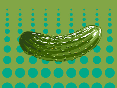 Pickle food green illustration pickle vector