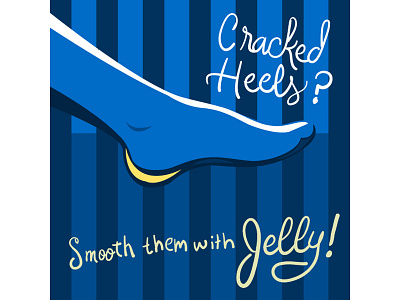 Cracked Heels? graphic illustration lettering vector