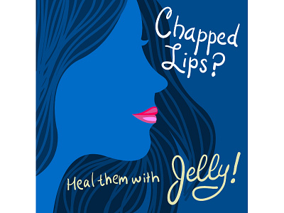 Chapped Lips? graphic illustration lettering vector