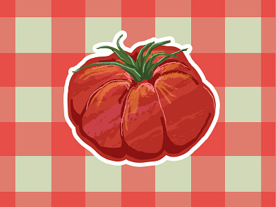 Tomato fruit harvest illustration rebound tomato vegetable