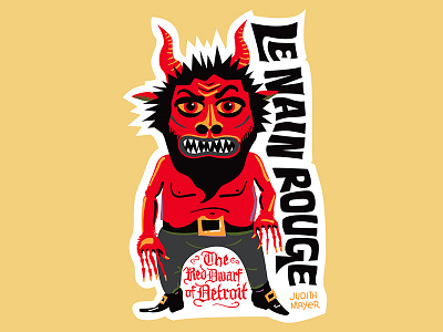 Urban Legends Sticker character creature devil dwarf monster myth vector