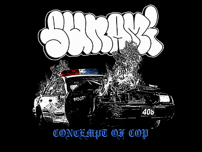 SUNAMI - CONTEMPT OF COP artwork design graphic design illust illustration merch design merchandise