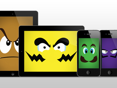 Mario inspired Retina iPad/iPhone Wallpapers