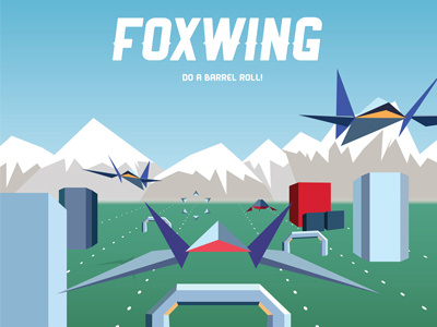 FoxWing - StarFox / StarWing inspired poster