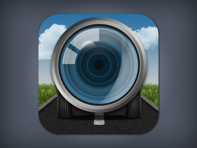 App icon for forthcoming iOS app CarCamApp app icon ios