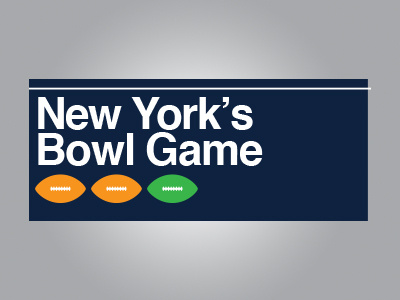 Pinstripe Bowl 1 bowl game football ncaa new york nyc pinstripes sports subway