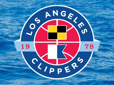 Los Angeles Clippers basketball clippers logo maritime nautical nba roundel sports sports design