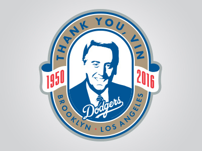 Vin Scully Commemorative Logo