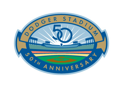 Dodger Stadium 50th Anniversary Logo