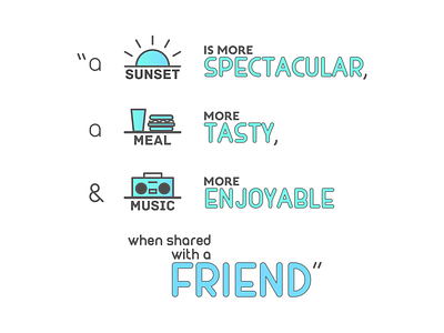 Friendship food friends friendship love meal music share shared suset vector