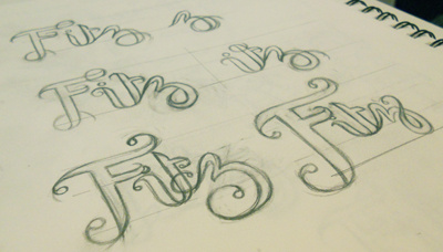 Fitz: Self Branding curly fitz hand self branding typography