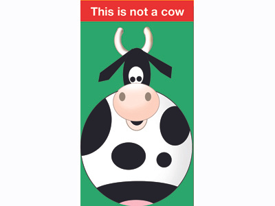 This is not a cow cow illustration magritte