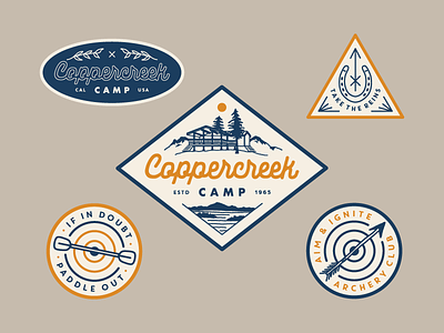 Coppercreek Camp Patches adventure cabin california camp equestrian lake mountains patch summer camp vintage camp