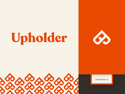 Upholder Brand Identity blockchain blood orange branding brooklyn icon identity logo logotype nevada pattern