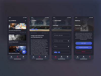 Events App Design