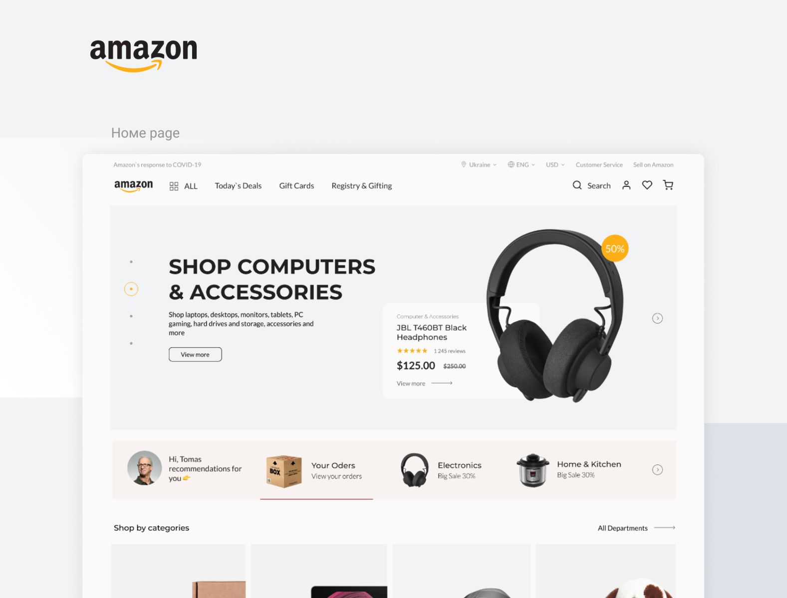 Amazon Redesign Concept By TalinKapilla On Dribbble