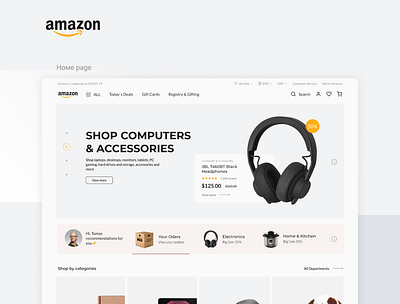 Amazon Redesign Concept amazon app concept ecommerce ecommerce design ecommerce shop redesign retailer shop store