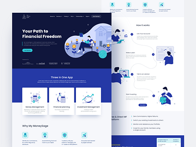 My Money Sage - Product Landing page by Chembrath Sandeep on Dribbble