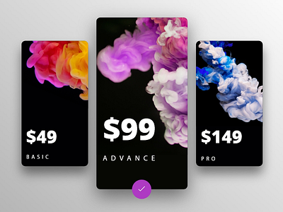 Pricing card black card color fabbutton price pricing smoke ui ux