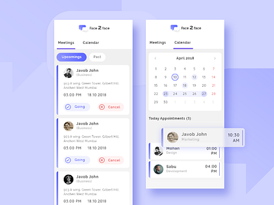 Meeting Schedule by Chembrath Sandeep on Dribbble