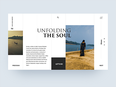 Landing page design clean clean creative india kerala landing typography ui