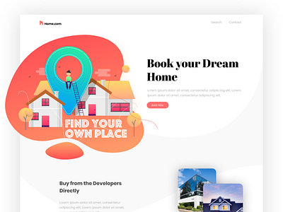 Booking Home bookinghome clean design dream home home app illustration web