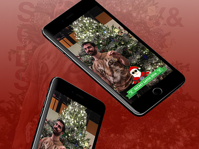 Secret Santa Snapchat Geofilter design geofilter holiday iphone mobile santa snapchat social media