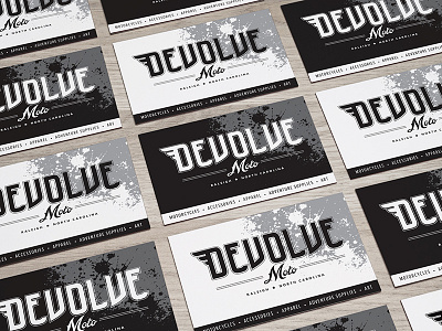 Devolve Moto business cards