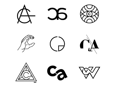 Personal branding logo play black branding branding design graphic design identity letter c logo logo design minimal personal brand