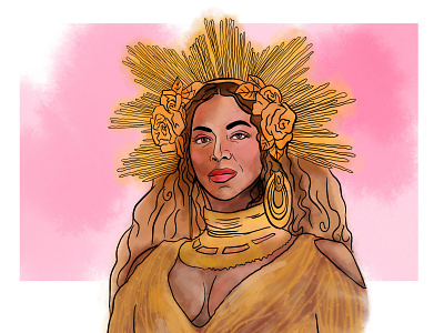 Beyonce at the Grammys 100 day challenge 100 days beyhive beyonce drawing grammys illustration painting procreate