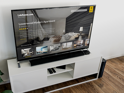 TV Concept for Laterooms Exclusive - Mockup apple concept hotels mockup television tv tvos web