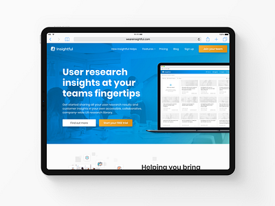 Insightful Homepage - User Research & Insight Library