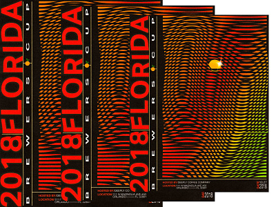 2018 Florida Brewers Cup analog graphic design layout layout design poster design