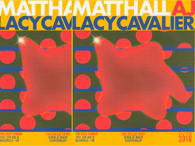 Matt Hall Show Poster analog graphic design illustration layout design poster design