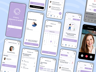 Medical Scheduler App UI clean design flat healthcare healthcare app medical app medical care minimal ui user interface design user interface ui ux