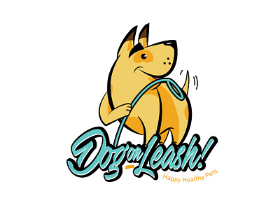 Dog on leash logo