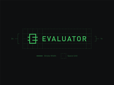 Evaluator Logo Construction branding construction identity logo