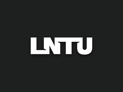 LNTU branding design identity logo sans-serif typography wordmark