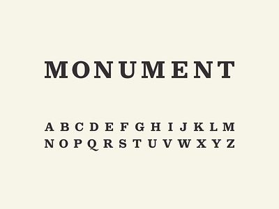 Monument Typeface design display font slab slab serif slab serif type typeface typography