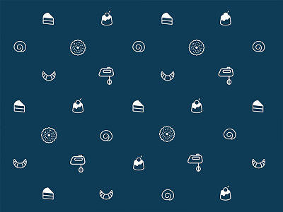 Pastries pattern cooking design food icon kitchen pastries pattern