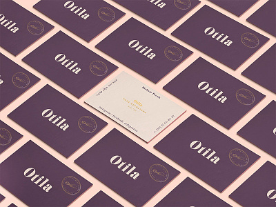 Business cards for Otila branding cooking graphic design identity kitchen pastries