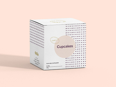 Otila cupcakes packaging branding cooking graphic design identity kitchen pastries
