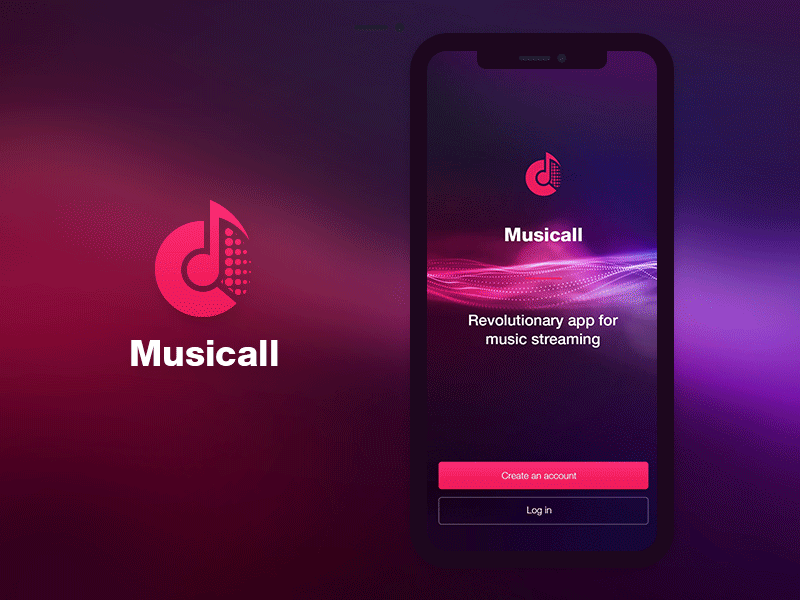 Musicall animation form gif music particle swing ui