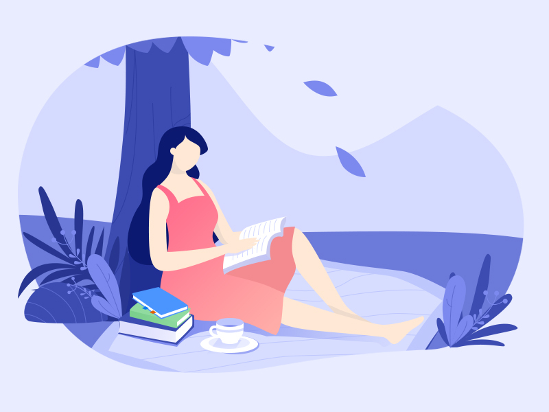 Reading time by MushroomMin on Dribbble