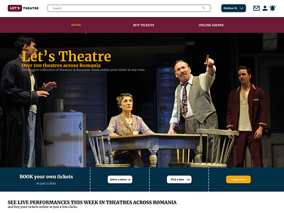 Let's Theatre: Online platform dedicated to theatre lovers.