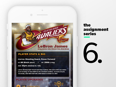 Assignment 6.1: Basketball Player's Stats-Upgrades mobilegames theassignmentseries ui ux