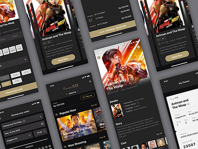 Movie Application design movie ui ux