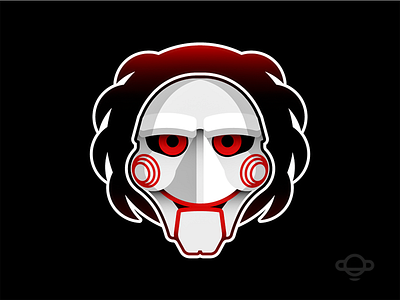 Badge - Do you wanna play a game? badge billy branding colors design icon illustration jigsaw movie saw vector