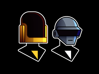 Daft Punk badge branding colors daft punk design illustration logo movie music vector