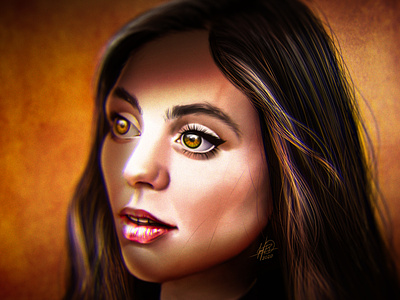 Candelious Fang - Digital Portrait actress colors españa illustration merli movie netflix series spain